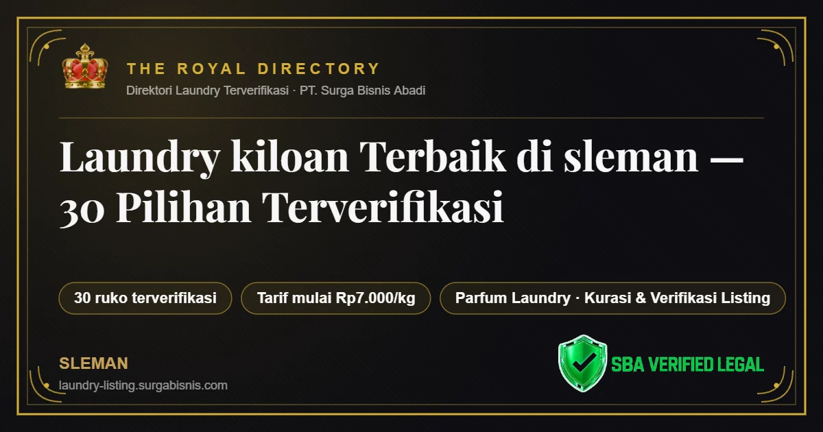 Laundry kiloan Terbaik di Sleman — 30 Pilihan Terverifikasi