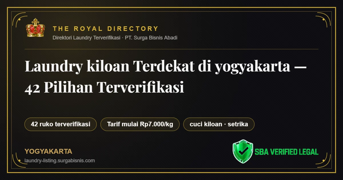 Laundry kiloan Terdekat di yogyakarta — 42 Pilihan Terverifikasi